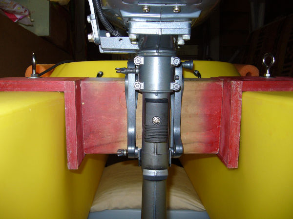 diy kayak transom motor mount for 15 inch propeller shaft