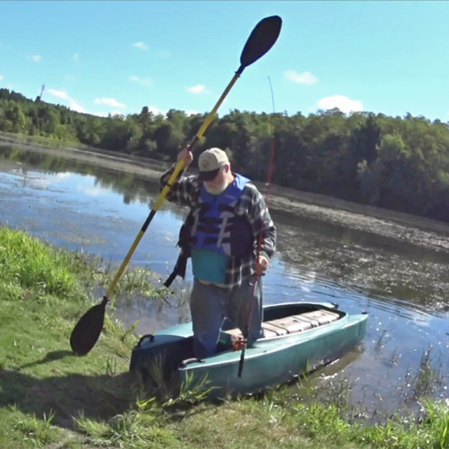 Big lake, small boat, big fish – STABLE KAYAKS AND MICROSKIFFS MADE BY  WAVEWALK