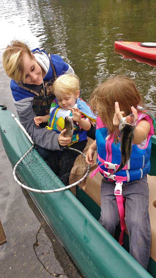 awesome crew on board their W700 bragging about the fish they caught...