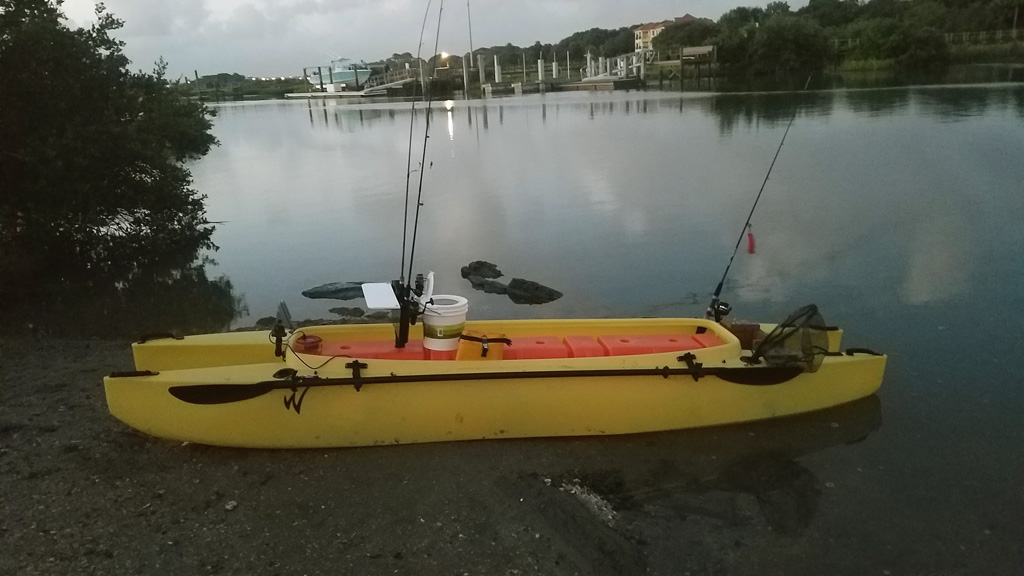 First snook and review of my Wavewalk 700 rigged fishing kayak