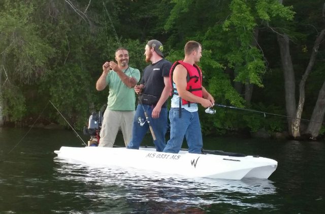 Paddle and Fish Standing Up – STABLE KAYAKS AND MICROSKIFFS MADE