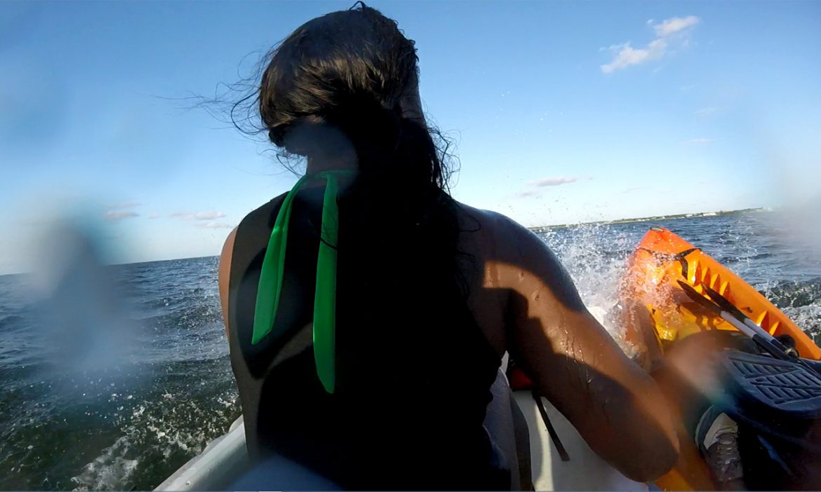 Tandem kayak ocean rescue with the Wavewalk S4