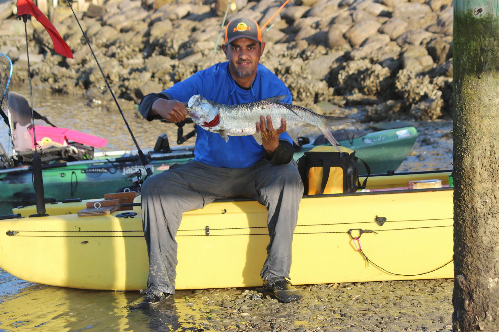 Tarpon in my Wavewalk 700 kayak STABLE KAYAKS AND MICROSKIFFS MADE BY