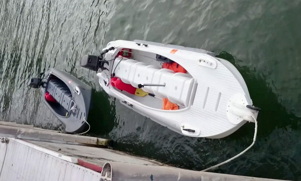 Two boats docked