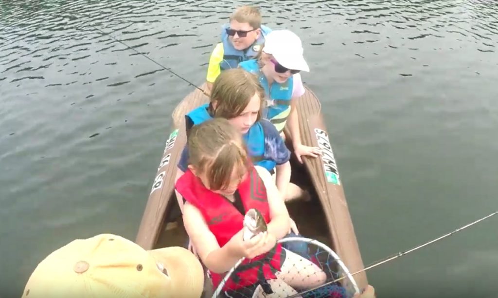 Five anglers fishing out of a Wavewalk S4 fishing kayak