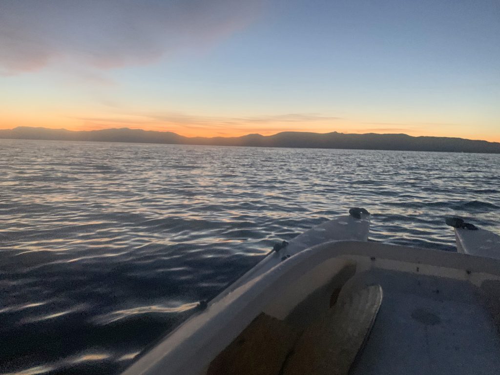 Lake Tahoe viewed from a Wavewalk 700 kayak