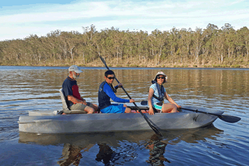 Review of a tandem kayak, Australia