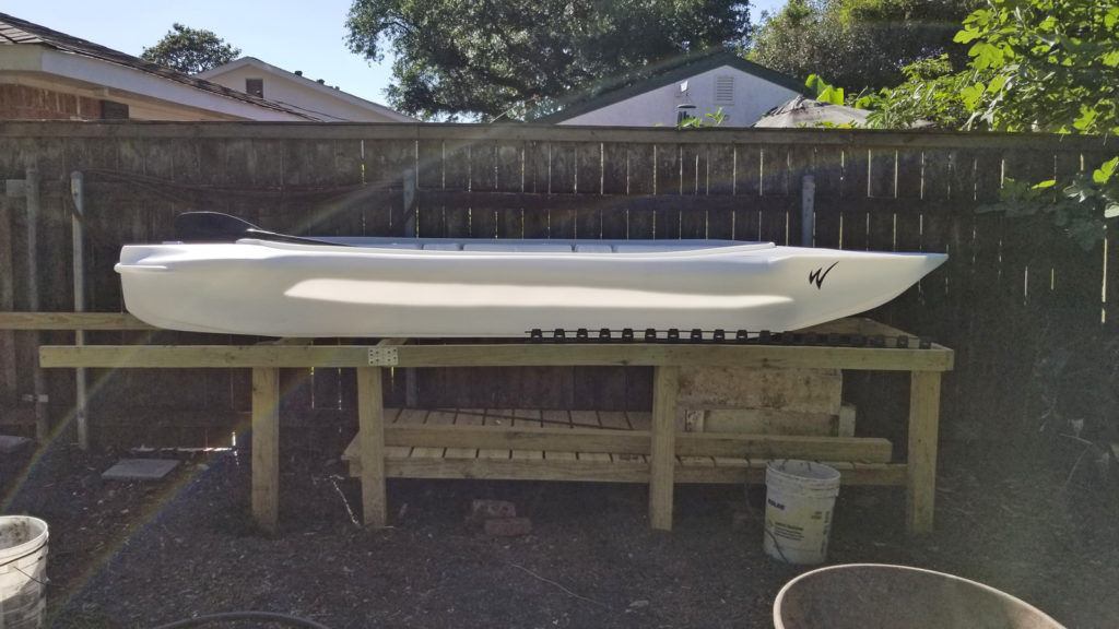 Wavewalk S4 kayak skiff side view Louisiana