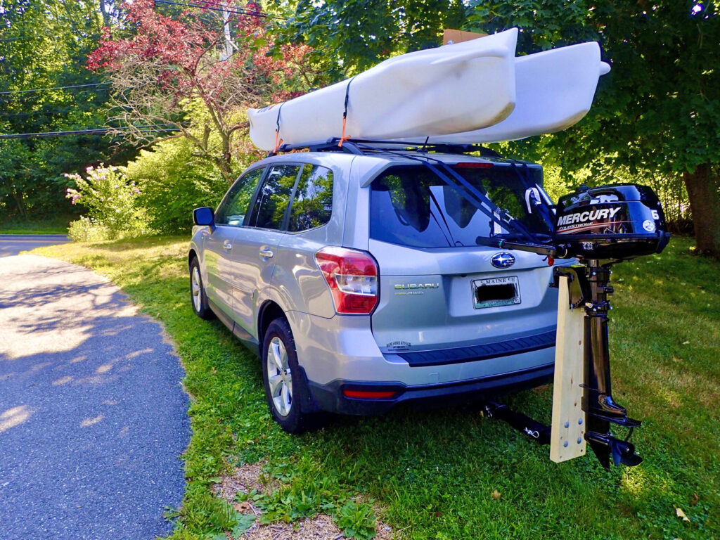 S4 microskiff transported on minivan