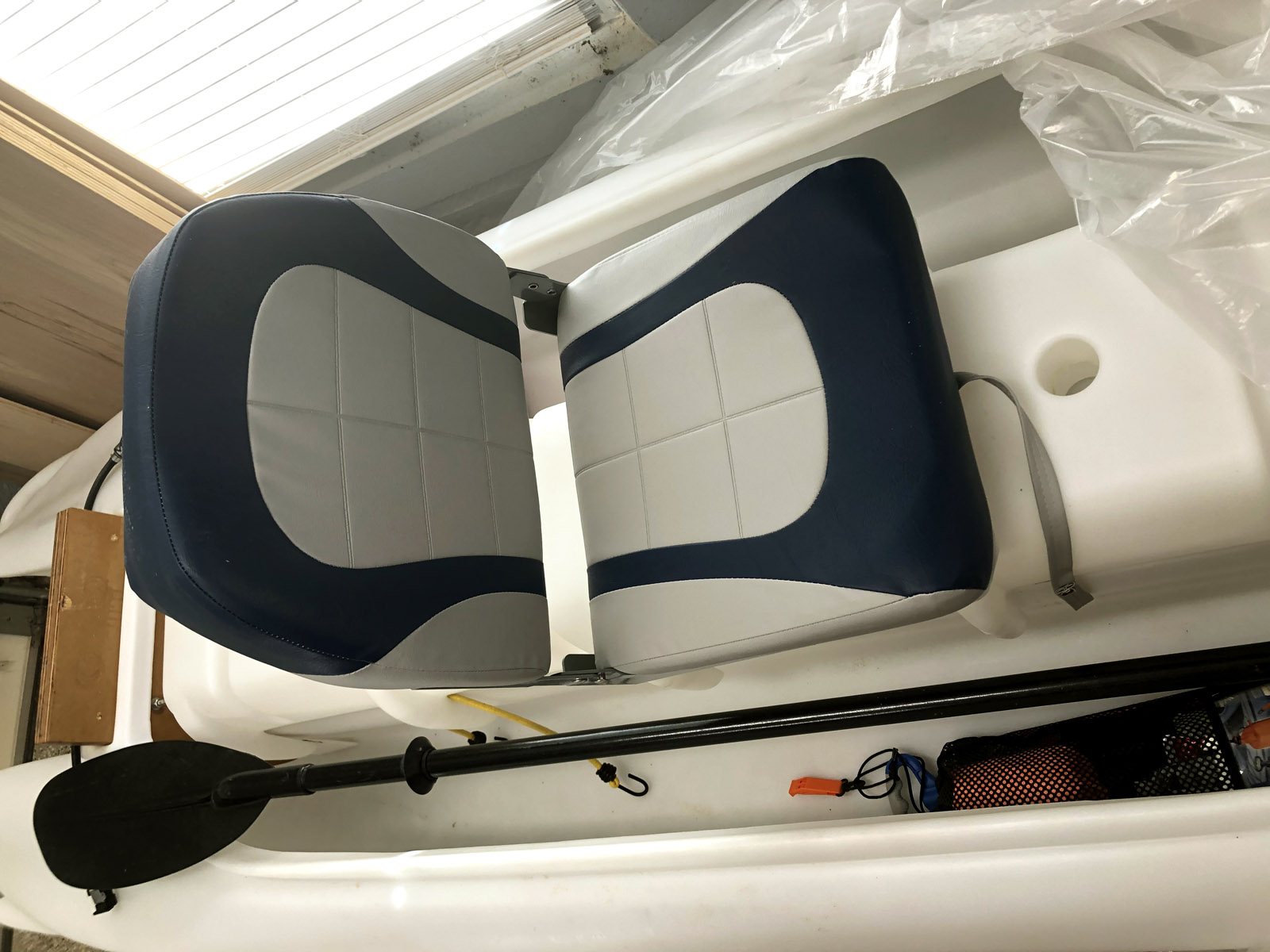 Swivel seat and gas tank for my S4 Wavewalk® Stable Kayaks and