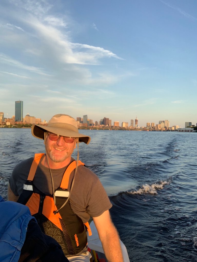 Fishing on the Charles river