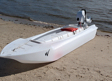 S4 Microskiff beached Shackleford banks NC 