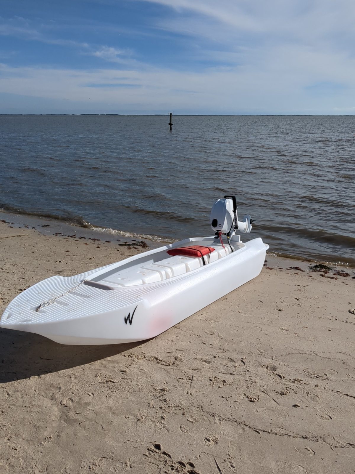 My S4 Microskiff Powered By a 6 HP Tohatsu Outboard