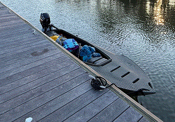 S4 Microskiff with 9.9 hp Mercury Outboard Motor