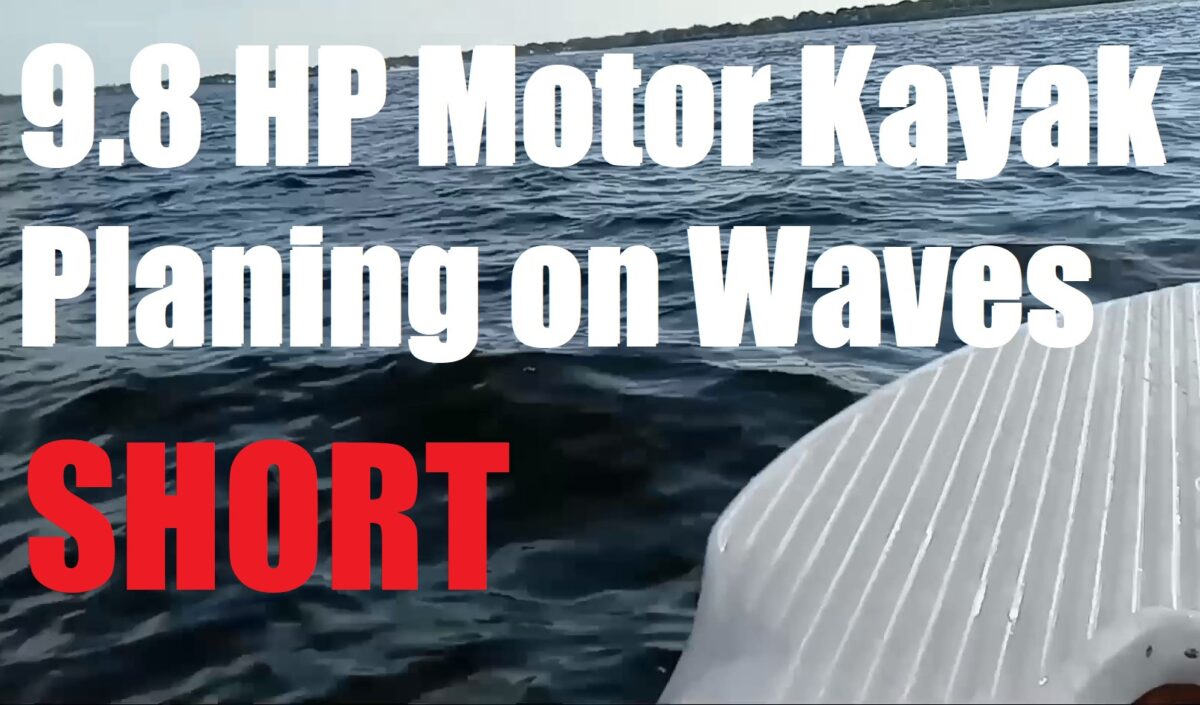 S4 Microskiff 9.8 HP Motor Planing On Waves (Short Video)