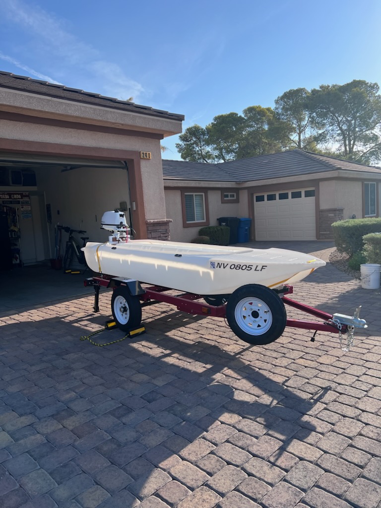 S4 microskiff on trailer Nevada
