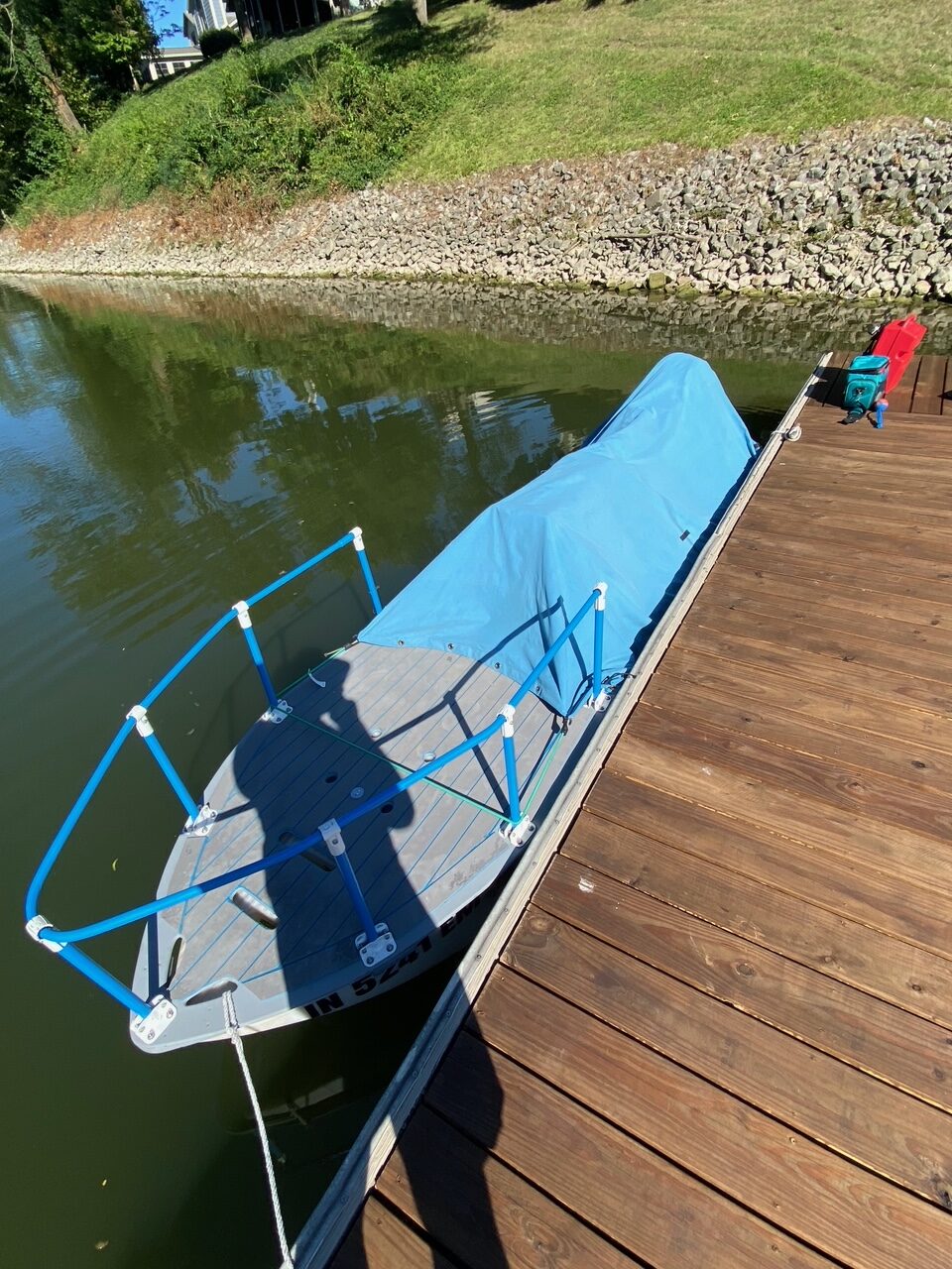 Dog platform and boat cover